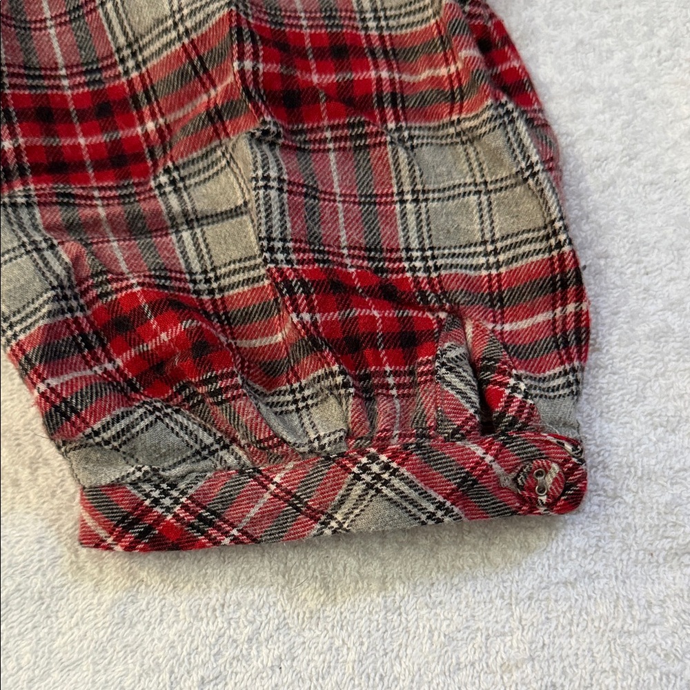 Disney Luxe Collection Plaid Flannel Pajama Nightgown Sleep Shirt Mickey Gown - Picture 9 of 9